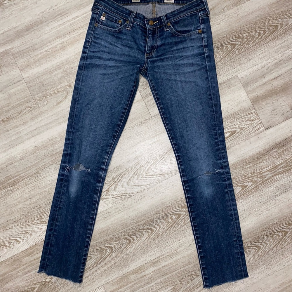 Low-rise AG stilt cigarette leg jeans (skinny jeans)